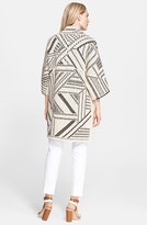 Thumbnail for your product : Tory Burch Jacquard Oversize Sweater Coat