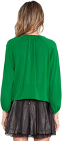 Thumbnail for your product : Alice + Olivia Borvo Cross Over Blouse
