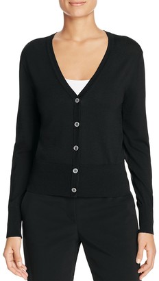 DKNY Contrast Elbow Patch Cardigan - 100% Exclusive