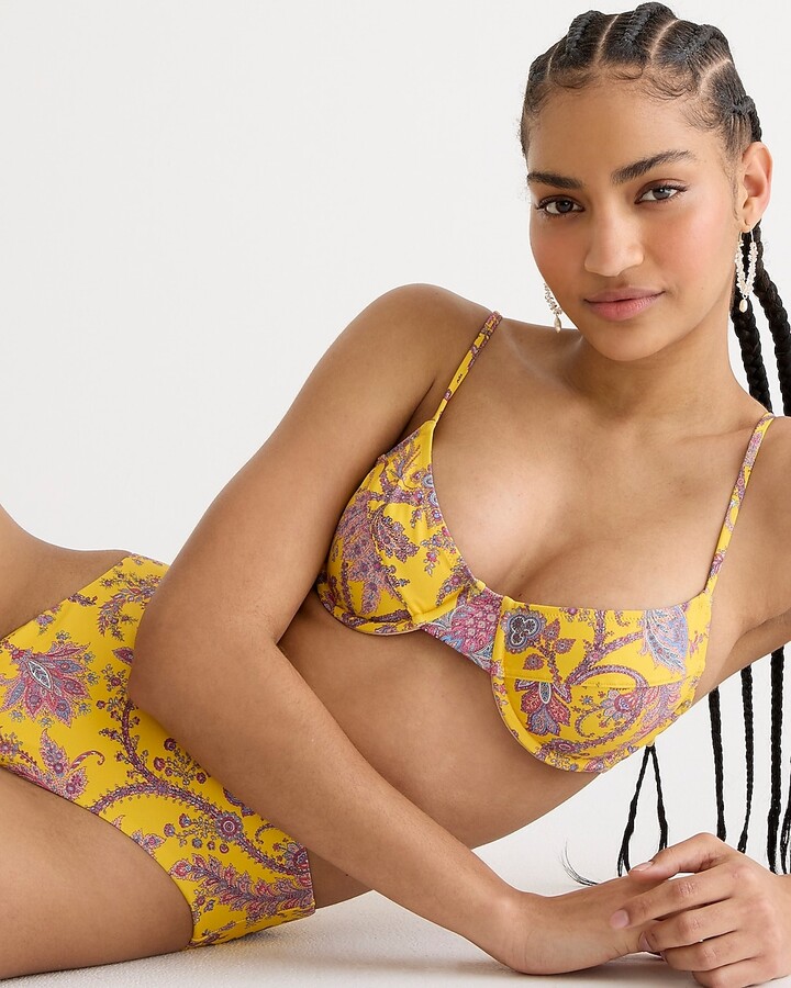J.Crew 1993 underwire bikini top in Ratti® golden paisley - ShopStyle Two  Piece Swimsuits
