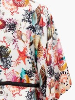 Thumbnail for your product : Mary Mare - St. Tropez Shell-print Silk Kaftan - Multi