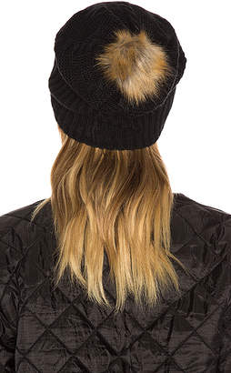 Plush Fleece-Lined Faux Fur Pom Pom Hat
