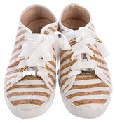 Thumbnail for your product : Kate Spade Striped Lace-Up Sneakers