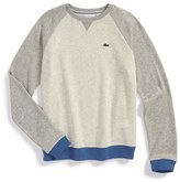 Thumbnail for your product : Lacoste Contrast Raglan Sleeve Sweater (Big Boys)