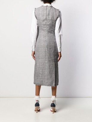 Thom Browne Check Print Mid-Length Dress