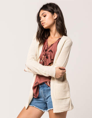 Full Tilt Essential Lace Up Back Womens Cardigan