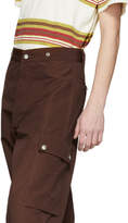 Thumbnail for your product : Enfants Riches Deprimes Brown Suspender Cargo Pants