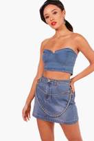 Thumbnail for your product : boohoo 5 Pocket Denim Mini Skirt
