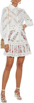 Thumbnail for your product : Zimmermann Veneto Lantern Paneled Broderie Anglaise And Lace Shirt