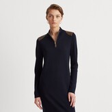 Thumbnail for your product : Lauren Ralph Lauren Ralph Lauren Quarter-Zip Wool Sweater Dress