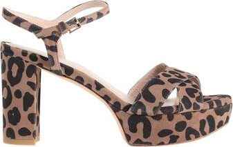 stuart weitzman leopard sandals