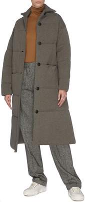 Oyuna Quilted cashmere wool blend coat