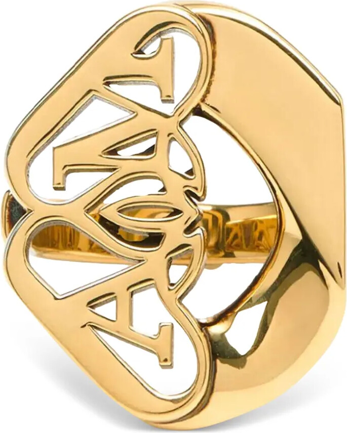 Alexander McQueen Seal logo-motif ring