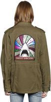 Thumbnail for your product : Saint Laurent Cotton Linen Field Jacket W/Shark Patch