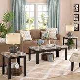 Thumbnail for your product : Andover Mills Cecil Marble Top 3 Piece Coffee Table Set