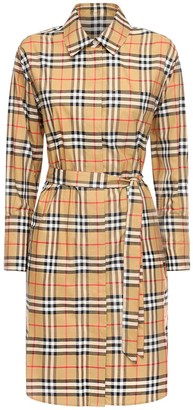 Burberry Isotto Printed Cotton Poplin Dress