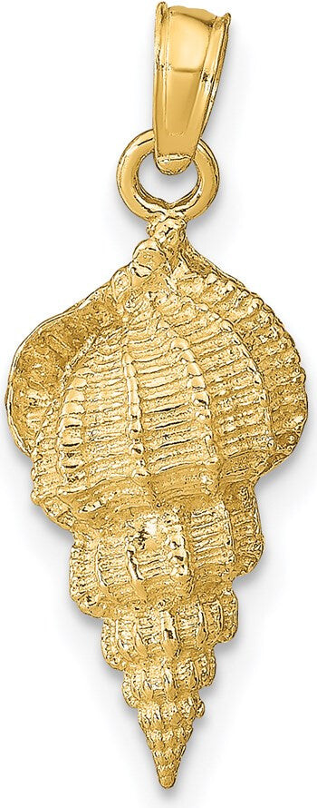 Diamond2Deal 14k Yellow Gold Conch Shell Pendant