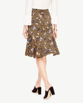 Thumbnail for your product : Ann Taylor Floral Print Flounce Skirt