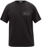 Thumbnail for your product : Aries Temple Logo-print Cotton-jersey T-shirt - Black