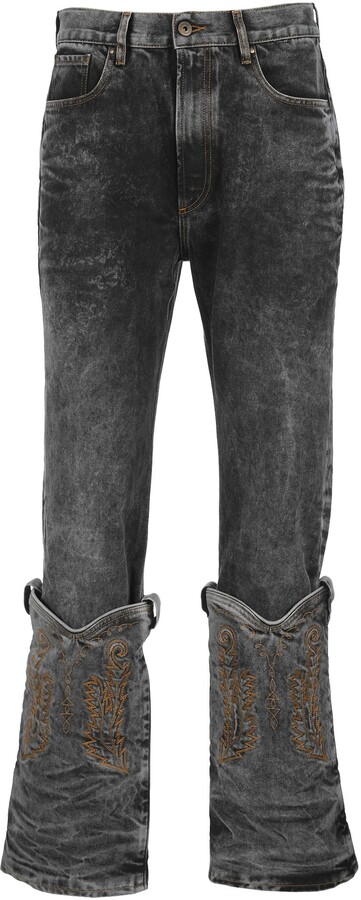 y project cowboy cuff jeans