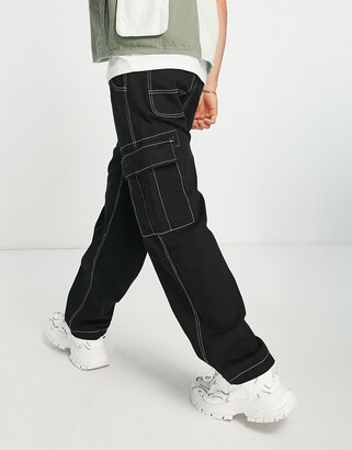 TDFR Patchwork Cargo Pants Men Corduroy Contrast Stitch Trousers Mens  Streetwear Loose Casual Pants - AliExpress