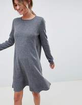 Thumbnail for your product : ASOS Design DESIGN Dress In Fine Knit With Ruffle Hem