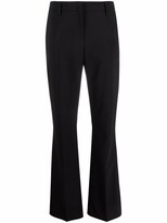 Thumbnail for your product : Piazza Sempione Virgin Wool-Blend Flared-Cuff Trousers