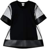 Comme Des Garçons Noir Kei Ninomiya short-sleeve sheer blouse