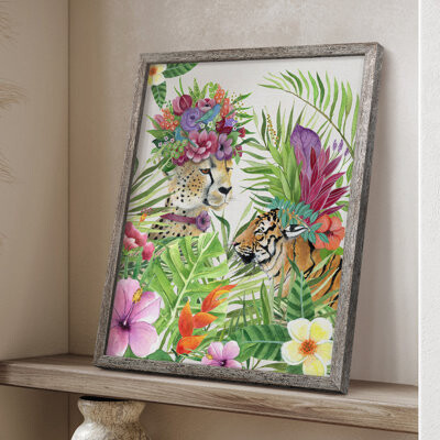 Langley Street™ Jungle Royale I Framed Print - Solid Wood 47760