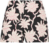 Thumbnail for your product : Valentino Printed Wool And Silk-blend Shorts