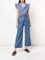 Thumbnail for your product : Derek Lam 10 Crosby Button Pocket Cropped Jeans