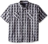 Thumbnail for your product : Rocawear Men's Big and Tall Plaid Short Sleeve Woven Pattern 12