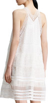Thumbnail for your product : Chloé Diamond-Lace Dress, Milk