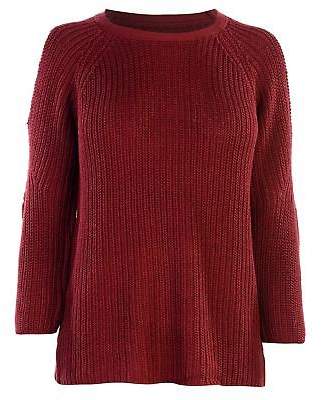 Only Womens Cold Shoulder Jumper Sweater Pullover Long Sleeve Crew Neck Cut Out