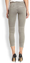 Thumbnail for your product : Mother Ankle-Zip Cropped Skinny Jeans