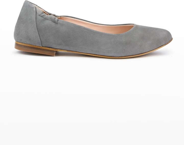 Womens gray ballet flats Clearance