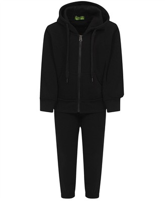 boys plain black tracksuit bottoms