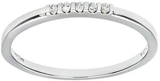Naava Women's 9 ct White Gold Round Brilliant Cut 0.20 ct Diamond Eternity Ring, Size J