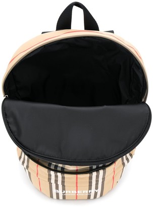Burberry Children Signature Checked Print Backpack