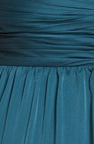 Thumbnail for your product : Adrianna Papell Beaded Shoulder Pleat Chiffon Dress (Plus Size)