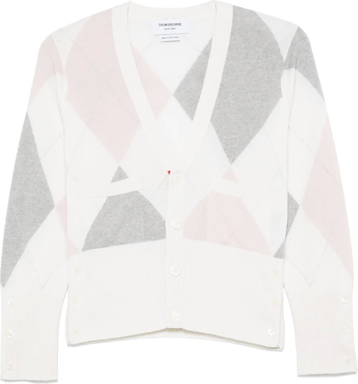 Thom Browne Argyle-Intarsia Cashmere Jumper