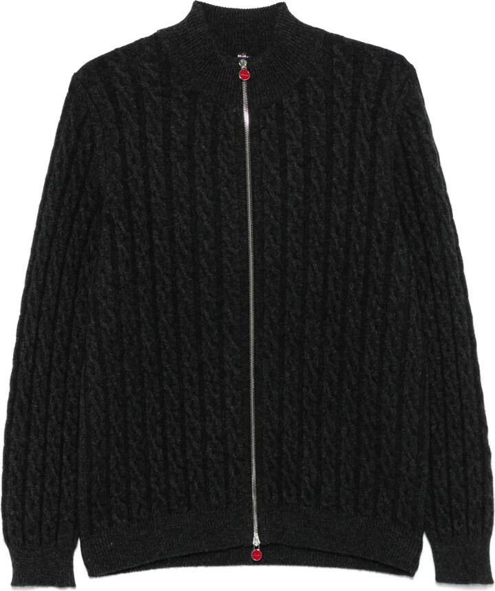 Kiton Men's Diamond-Knit Zip Hooded Sweater - ShopStyle