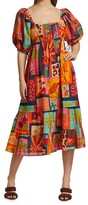 Thumbnail for your product : Farm Rio Tropical Collage Midi-Dress