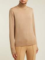 Thumbnail for your product : Joseph Roll Neck Metallic Wool Blend Sweater - Womens - Gold