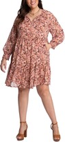 Thumbnail for your product : Adyson Parker Floral Tiered Puff Long Sleeve Dress