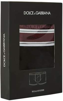 Dolce & Gabbana Double Logo Band Trunks