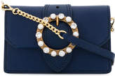 Thumbnail for your product : Miu Miu crystal-embellished buckle shoulder bag