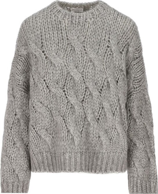 Brunello Cucinelli Cable-Knit Crewneck Jumper