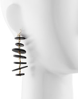 Thumbnail for your product : Ashley Pittman Kuyuga Multi-Tiered Disk Earrings, Dark Horn