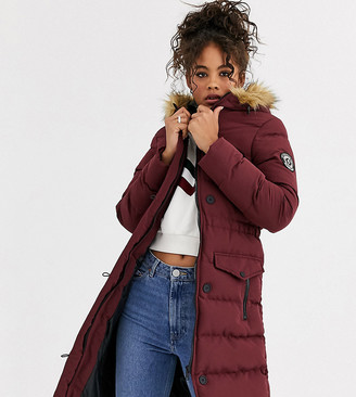 jacket with fur trim hood